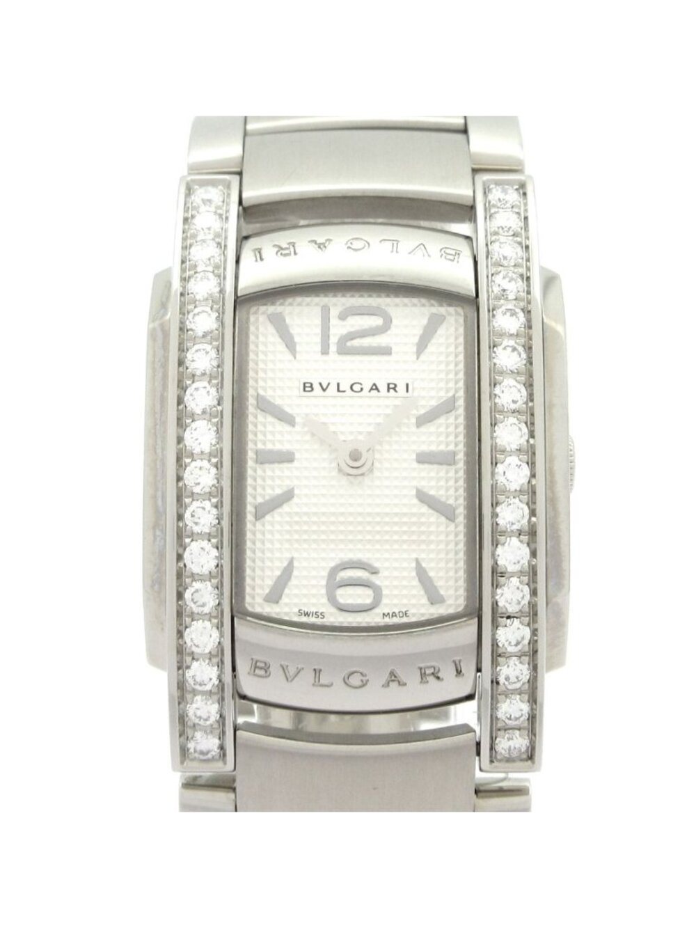 Bvlgari Watch Assioma SS Diamond Bezel White